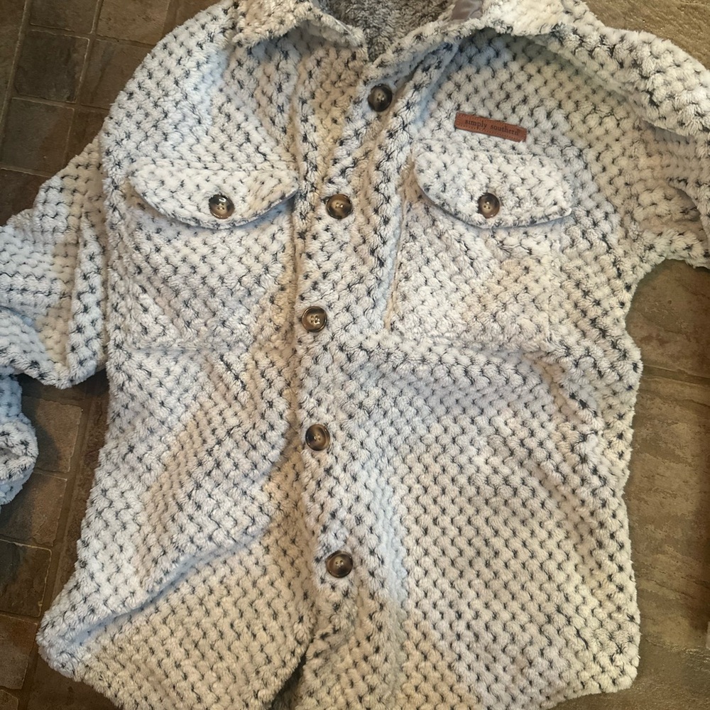 Womens simply southern sherpa shacket